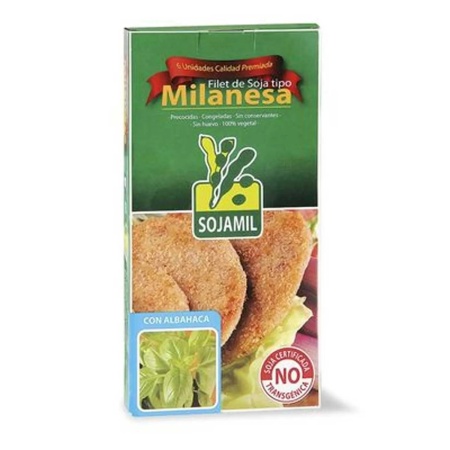 MILANESA SOJA SOJAMIL Y ALBAHACA 400 GR