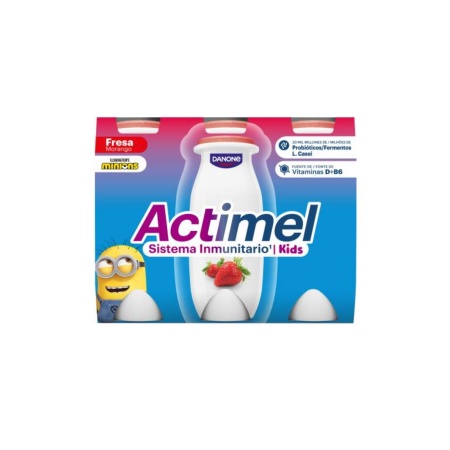 PACK ACTIMEL KIDS FRUTILLA X 6