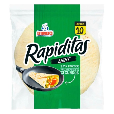 MASA RAPIDITAS BIMBO LIGHT X 10 310GR
