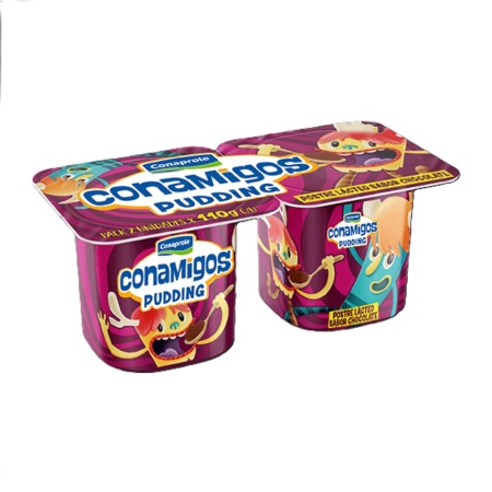 POSTRE PUDDING CHOCOLATE CONAMIGO X 2
