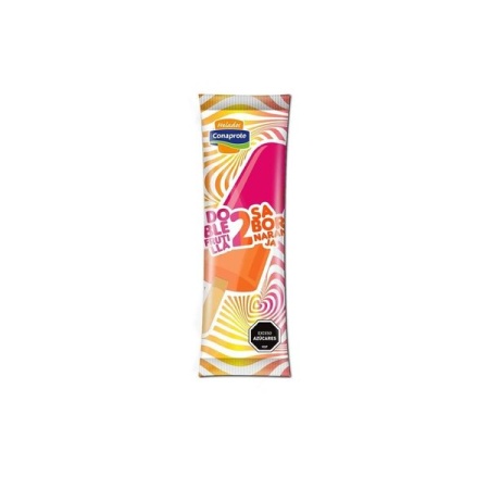 HELADO PALITO CONAROLE DOBLE SABRO FRUTILLA/NARANJA