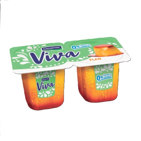 POSTRE FLAN VIVA 0% X 2 CONAPROLE