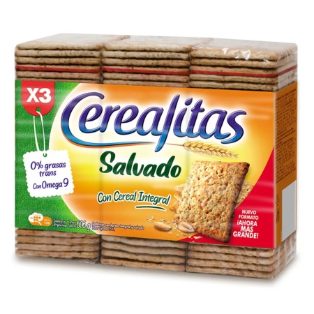 GALLETA CEREALITAS SALVADO TRIPACK 606 GR.