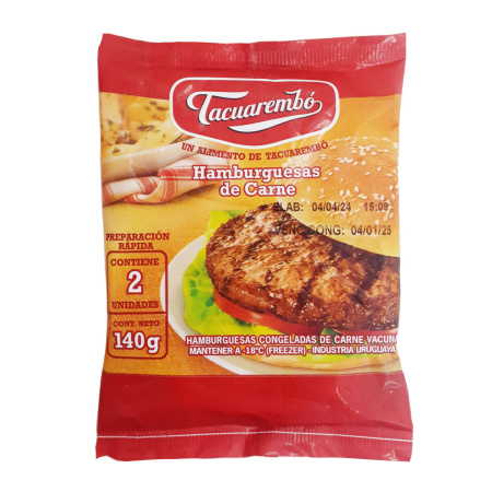 HAMBURGUESA FRIGORIFICO TACUAREMBO X2