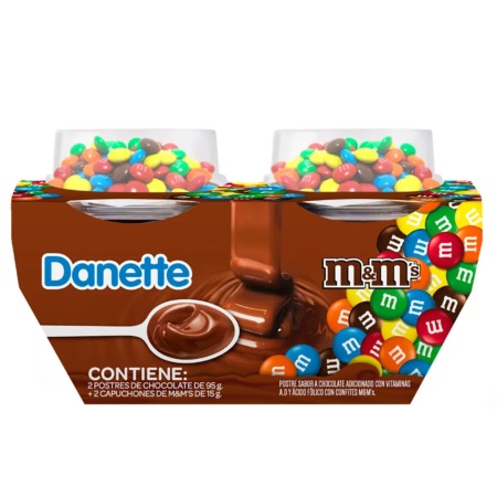 POSTRE DANETTE PACK X 2 + SACHET M&M