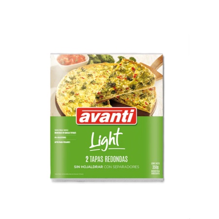 TAPA REDONDA AVANTI LIGHT X2 350 GR.