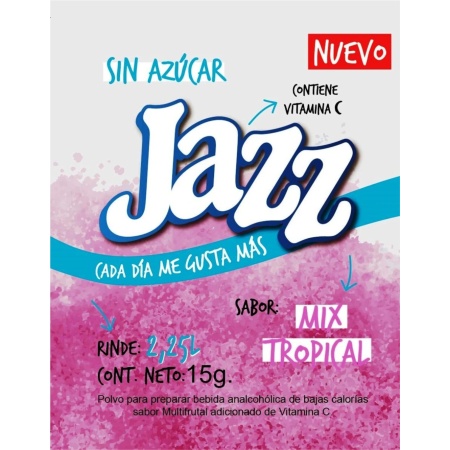 REFRESCO JUGO JAZZ MIX TROPICAL 2.25 SIN AZUCAR