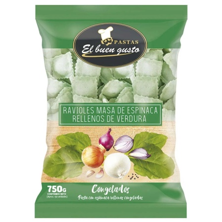 RAVIOLES BUEN GUSTO ESPINACA 750 GR