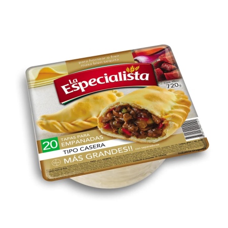TAPA PARA EMPANADAS CASERA LA ESPECIALISTA X 20