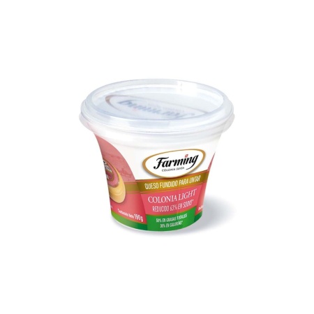 QUESO FDIDO PREM.COL.S/SAL LIGHT FARMING 190 GR