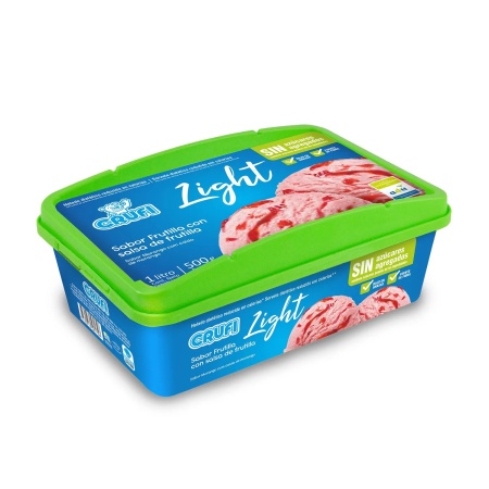 HELADO CRUFI DIET FRUTILLA C/SALSA FRUTILLA 1 LT.