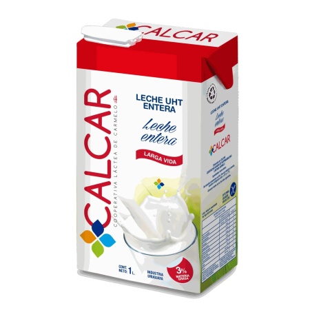 LECHE ENTERA UHT TETRA PACK CALCAR 1LT