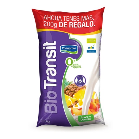 YOGUR VITAL+BIOTRANSIT ANANA/DURAZNO 1.2 ML