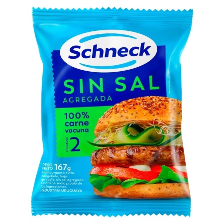 HAMBURGUESA SCHNECK S/SAL X2
