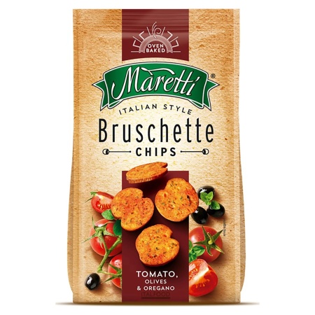 MINI TOSTADAS MARETTI TOMATE/OLIVA 140 GR.