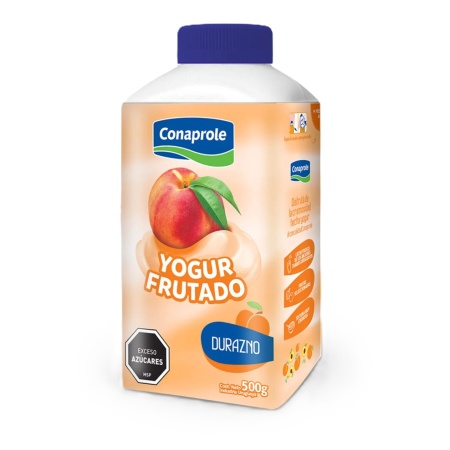 YOGUR BATIDO INTEGRAL FRUTILLA-DURAZNO CONAPROLE 500 GR