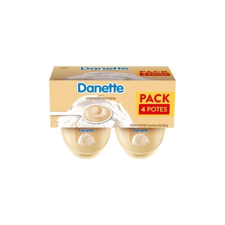POSTRE DANETTE CREMA AMERICANA PACK 2X2 380 GR