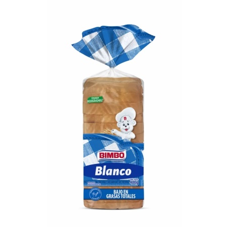 PAN BLANCO BIMBO MEDIANO 400 GR.