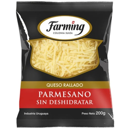 QUESO RALLADO FARMING PARMESANO 200 GR