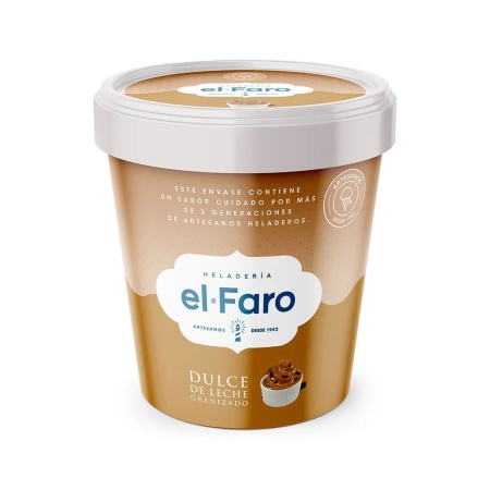 HELADO EL FARO DULCE DE LECHE GRANIZADO