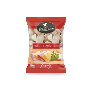RAVIOLES BUEN GUSTO JAMON Y QUESO 750 GR.