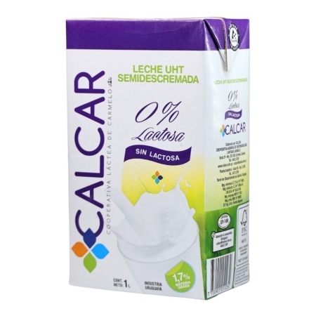 LECHE UHT SEMIDESCREMADA 95% DESLACTOSADA 1 LT