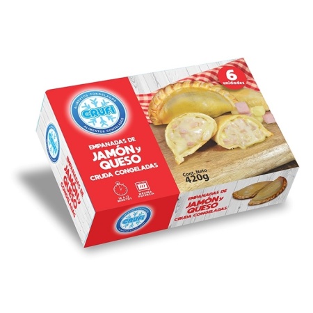EMPANADAS CRUFI JAMON Y QUESO X6