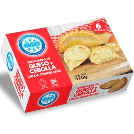 EMPANADAS CRUFI QUESO Y CEBOLLA X 6
