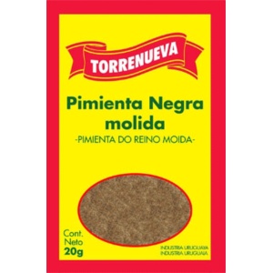 PIMIENTA NEGRA MOLIDA TORRENUEVA 20 GR.