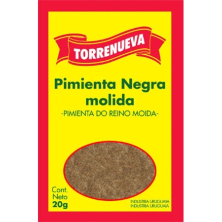 PIMIENTA NEGRA MOLIDA TORRENUEVA 20 GR.