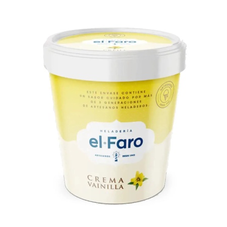 HELADO EL FARO CREMA VAINILLA