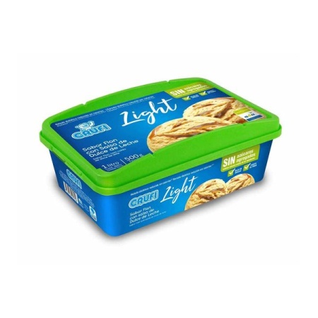 HELADO CRUFI DIET FLAN C/DULCE DE LECHE 1 LT.