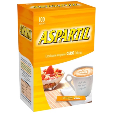 EDULCORANTE ASPARTIL X 100 BASTONES