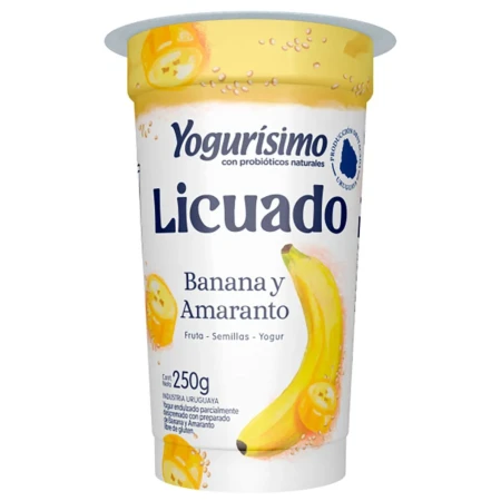 YOGURISIMO LICUADO BANANA-AMARANTO 260 GR