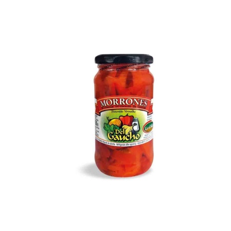MORRONES EN VINAGRE DEL GAUCHO FRASCO 350 GR.