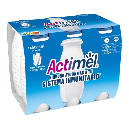 PACK ACTIMEL NATURAL X 6 -600 GR
