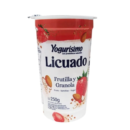 YOGURISIMO LICUADO FRUTILLA/GRANOLA 250 GR