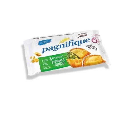 EMPANADAS PAGNIFIQUE ESPINACA/QUESO X3 210 GR.
