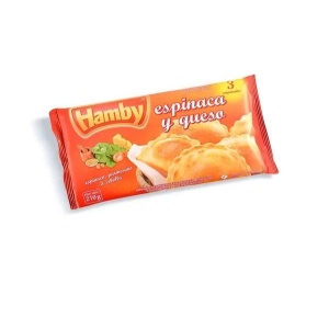 EMPANADAS HAMBY ESPINACA Y QUESO X 3