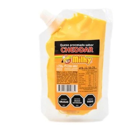 QUESO PROCESADO MILKY CHEDDAR 250 GR