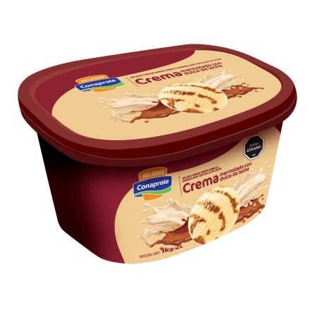 HELADO CONAPROLE CREMA MARMOLADA Y DULCE DE LECHE 2LT.