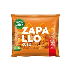 ZAPALLO EN CUBOS FRUTOS DEL MAIPO 1 KG