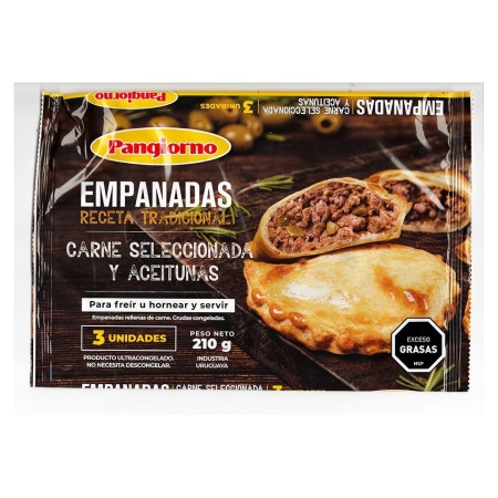 EMPANADAS PANGIORNO CARNE X3 210 GR.