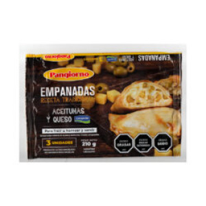 EMPANADAS PANGIORNO QUESO/ACEITUNA X3 210 GR.
