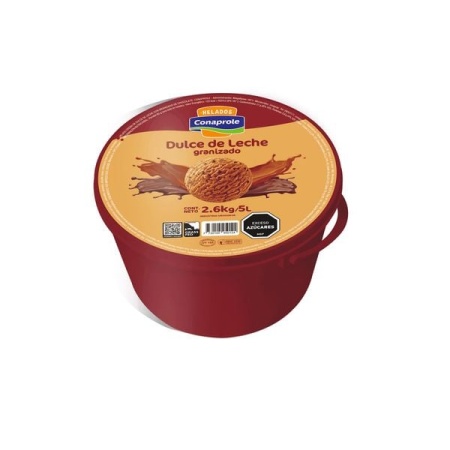 HELADO CONAPROLE DULCE DE LECHE GRANIZADO 5 LT.