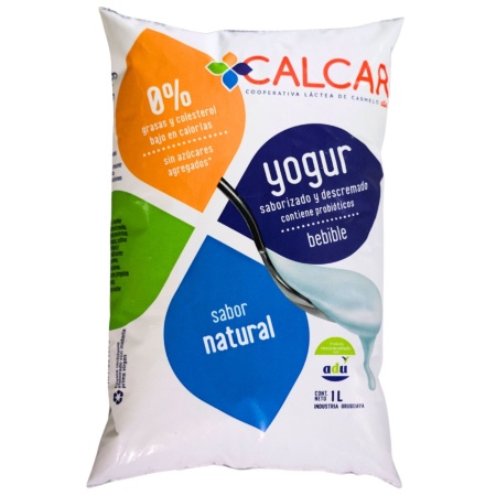 YOGUR CALCAR NATURAL 0% 1 LT