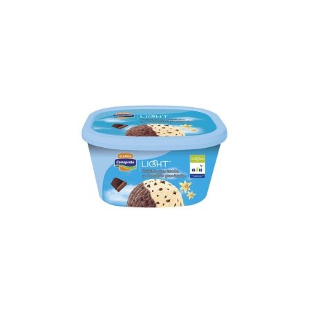 HELADO VAINILLA GRANIZADA/CHOCOLATE GRANIZADO LIGHT 2 LT.