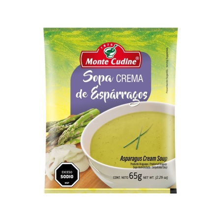 SOPA CREMA MONTE CUDINE ESPARRAGOS 65 GR.