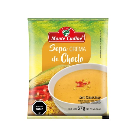 SOPA CREMA MONTE CUDINE CHOCLO 67 GR.