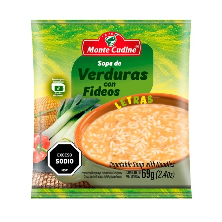 SOPA CREMA MONTE CUDINE VERDURAS/FIDEO 69 GR.